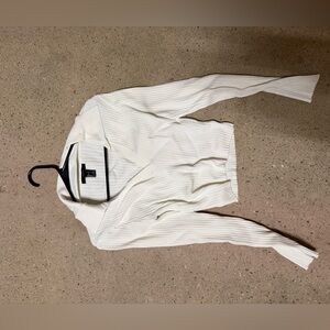 Forever 21 White Ribbed Top